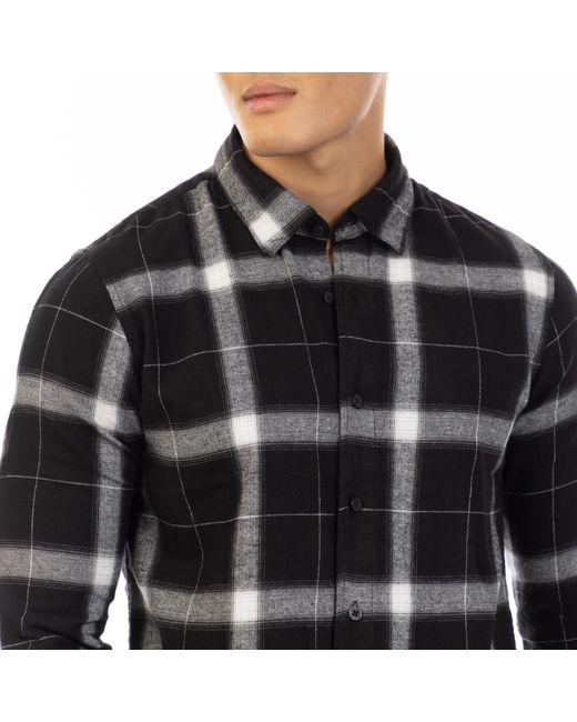Peter Werth Black W Haslam Long Sleeve Plain Shirt for men