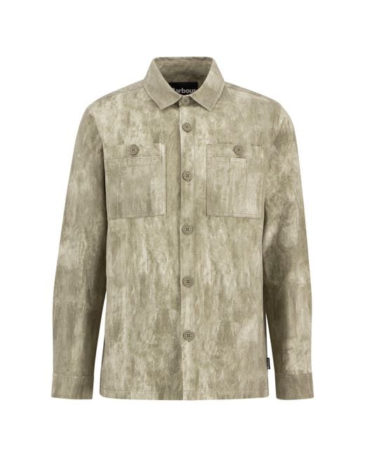 Barbour Green Ross Printed Overshirt for men