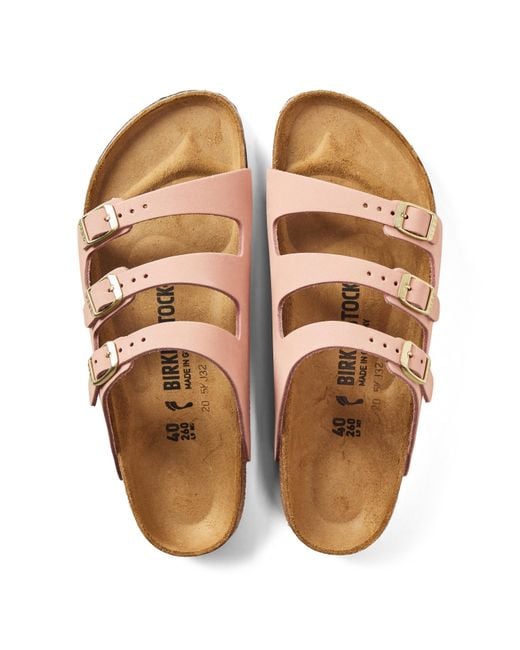 Birkenstock Pink Florida Hex Flat Sandals