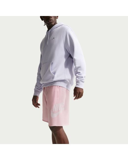 Nike Pink Club Alum Jersey Jogger Shorts for men