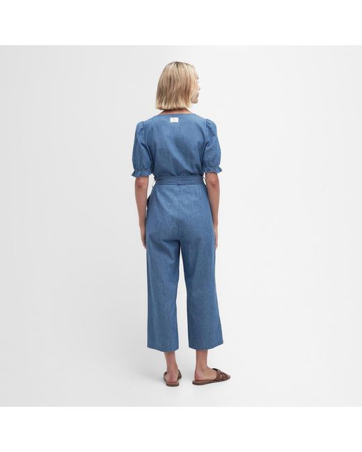 Barbour Blue Berkley Denim Jumpsuit