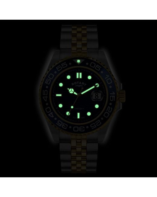 Rotary Metallic Apex 100 Dial Ss Bracelet Watch for men