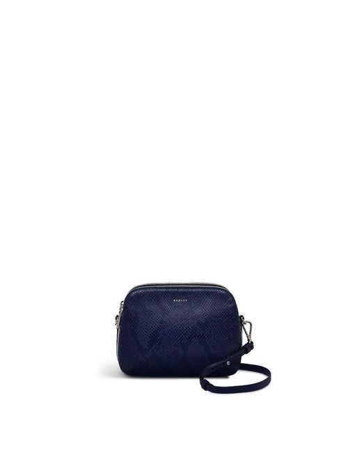 Radley Blue Dukes Place Faux Snake Medium Handbag