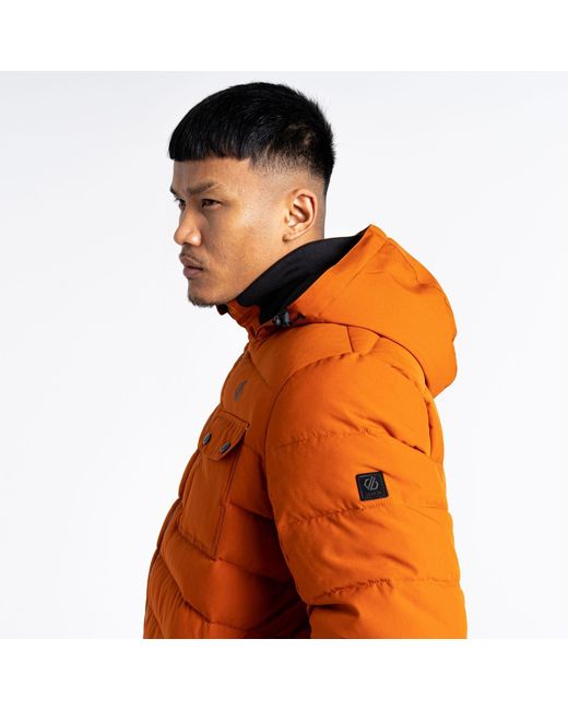 Dare 2b Orange Endless Iii Recycled Storm Waterproof Jacket for men