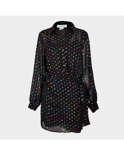 Never Fully Dressed Black Miley Wrap Dress