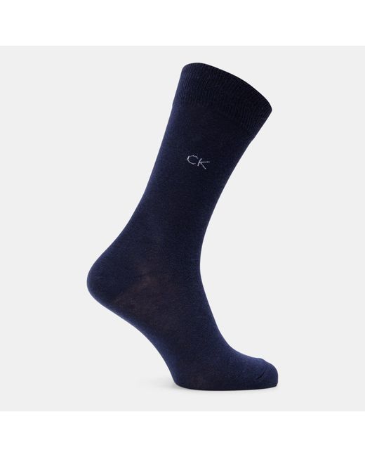 Calvin Klein Blue 3 Pack All Over Print Crew Socks for men
