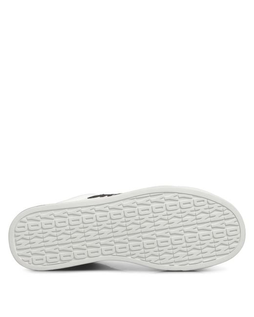 DKNY White Adira Lace Up Low-Top Trainers