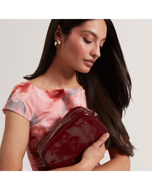 Ted Baker Red Webbing Crossbody Bag