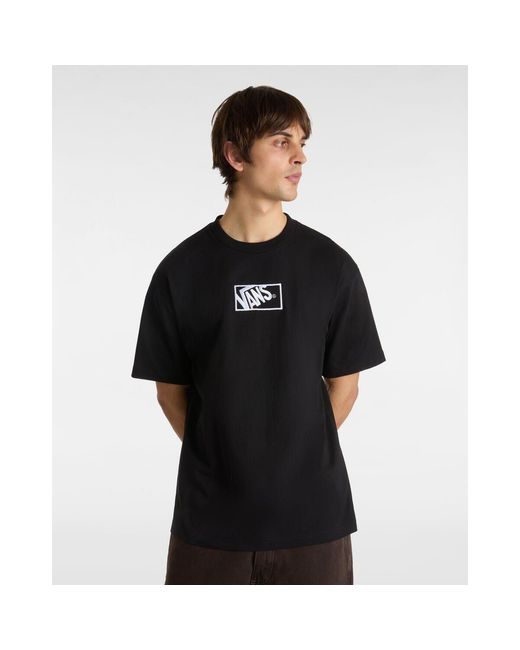 Vans Black Blocked Box Oversized T-Shirt for men