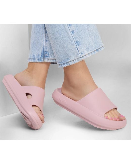 Skechers Pink Arch Fit Horizon Slider Slippers