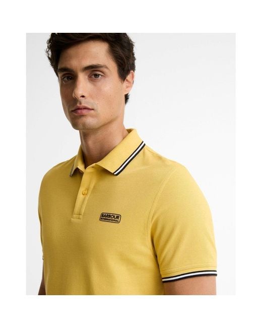 Barbour Yellow Evan Polo Shirt for men