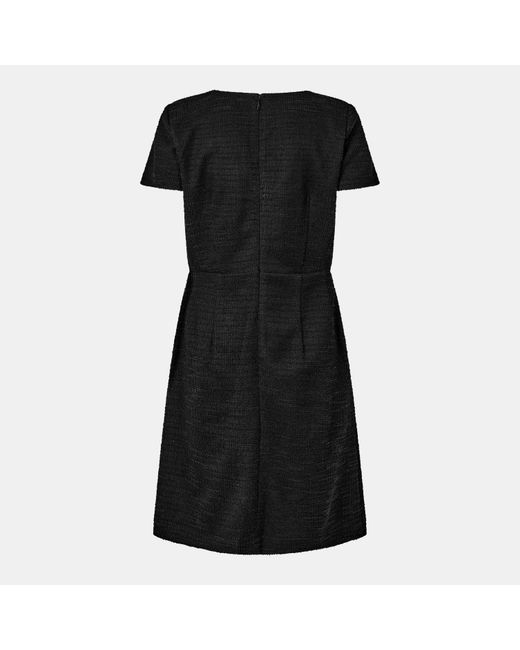 Karl Lagerfeld Black Tweed Mini Dress