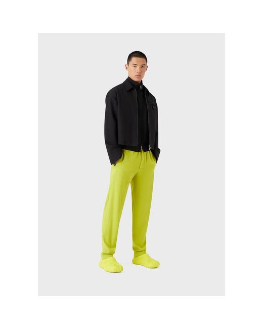 Emporio Armani Yellow Trousers for men