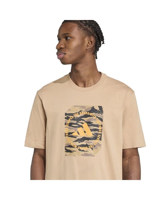 Adidas Natural Graphic Logo T-Shirt for men