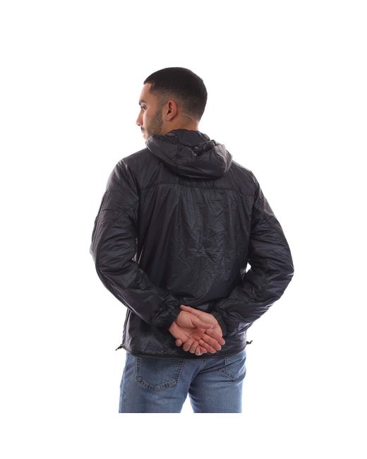 C P Company Black Nada Shell Hooded Padded Jacket for men