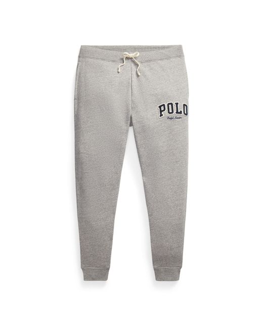 Polo Ralph Lauren Gray Fleece Tapered Joggers for men