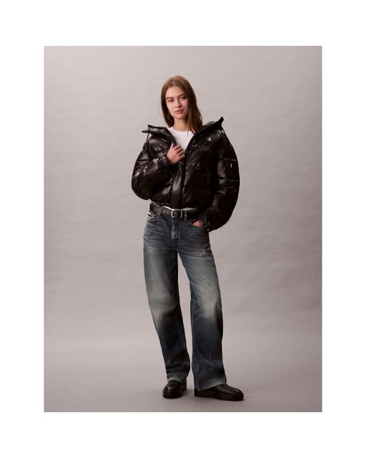 Calvin Klein Black Quilted Short Puffer Jacket