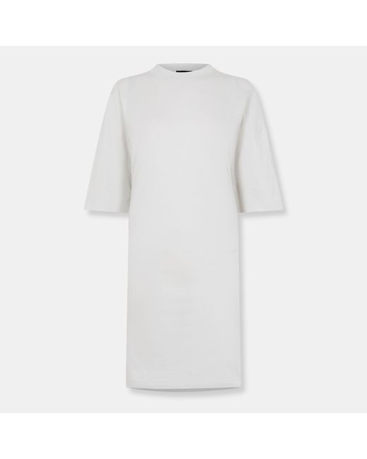 Balenciaga White Fitted Mini Dress