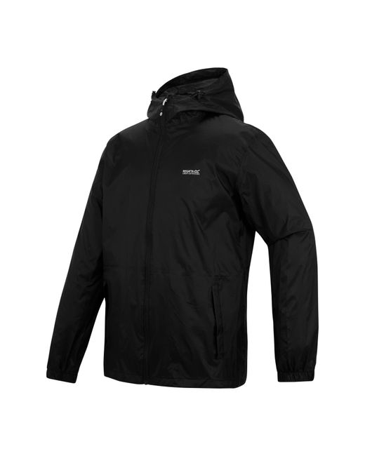 Regatta Black Pack It Waterproof Isotex 5000Mm Waterproof Jacket for men