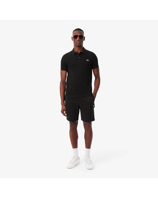 Lacoste Black Cargo Shorts for men