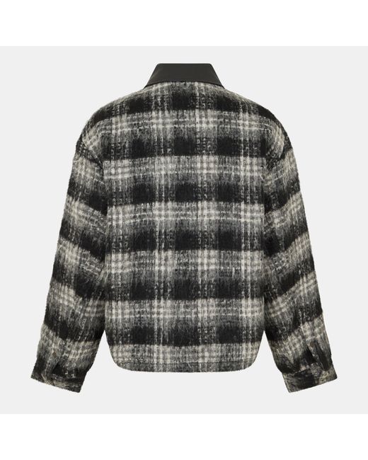 Represent Gray Two-Way Zip Overshirt for men