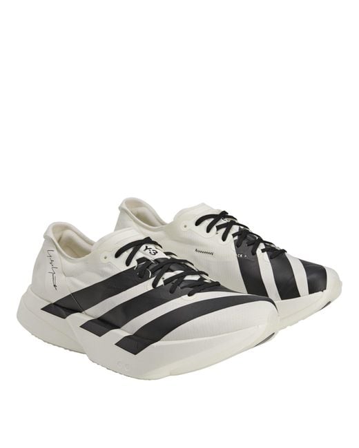 Y-3 Gray Adios Pro Everyday Neutral Road Running Shoes for men