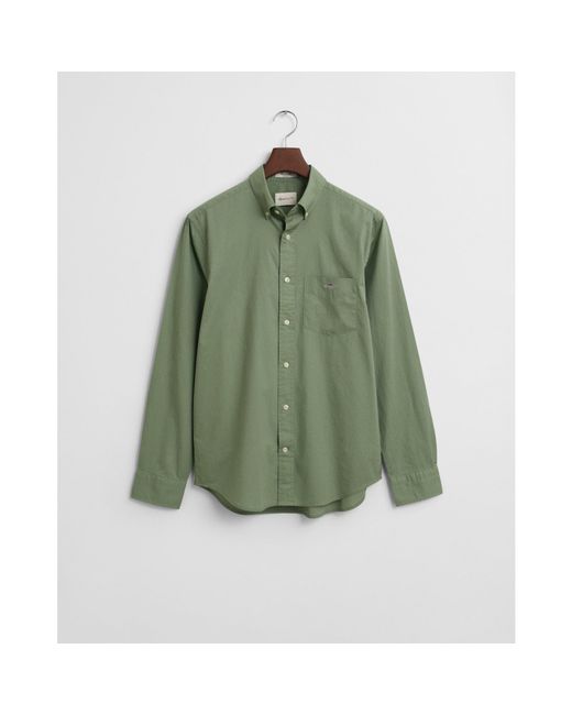 Gant Green Regular Fit Poplin Shirt for men