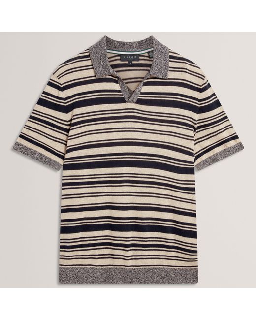 Ted Baker Blue Short Sleeve Polo Shirt for men