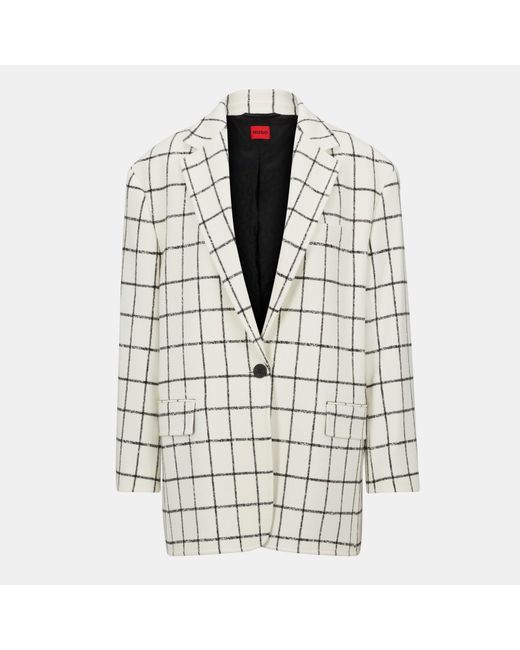 HUGO White Azulla Suit Jacket