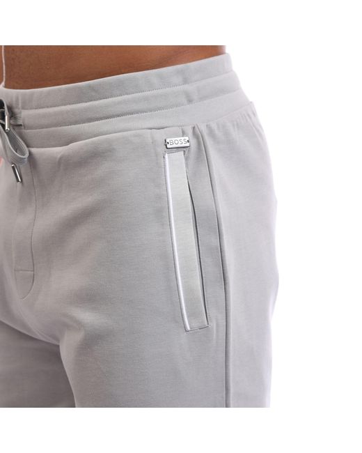 Boss Gray Loungewear Tracksuit Shorts for men