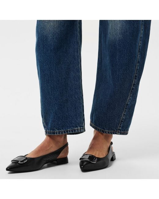 Clarks Black Sensa15 Trim Slingbacks