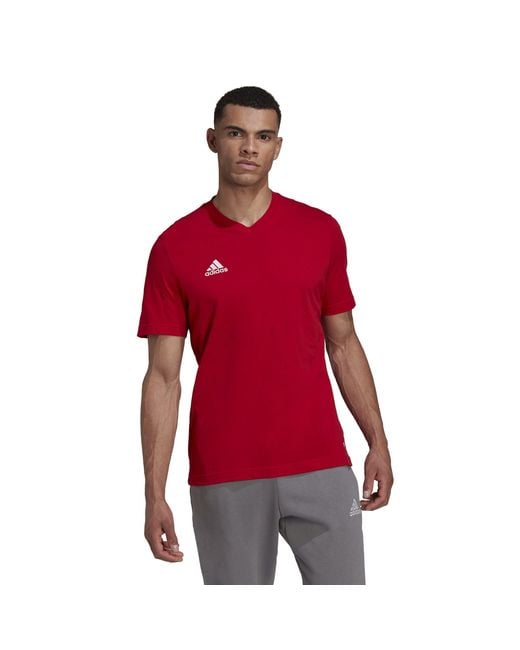 Adidas Red Ent22 T-Shirt for men