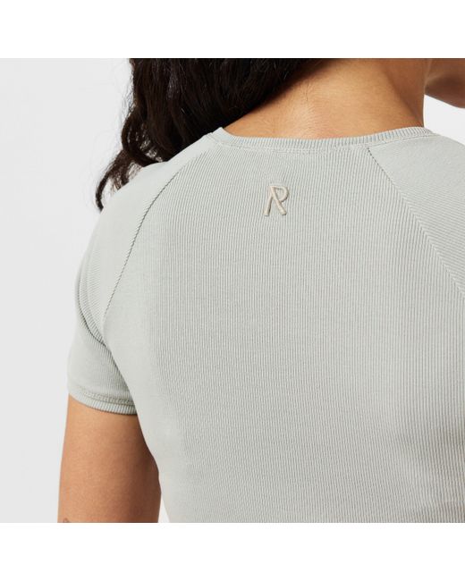Represent White Initial Fitted Baby Tee