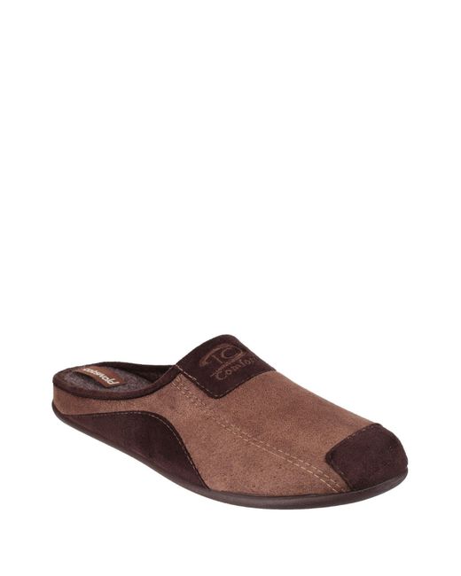 Cotswold Brown Westwell Slipper for men