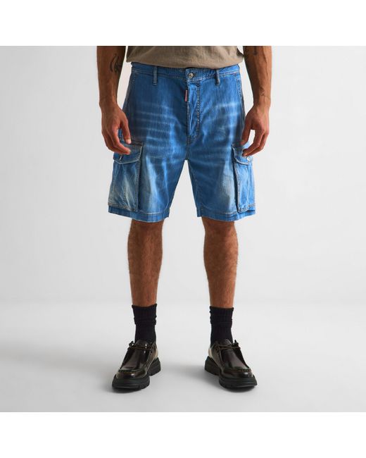 DSquared² Blue Denim Shorts for men