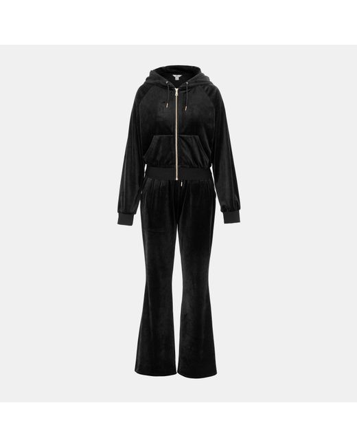 Miso Black Velour Tracksuit