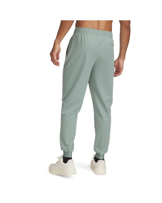 Under Armour Green Unstoppable Closed Hem Woven Joggers for men