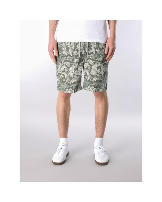 Pretty Green White Fleece Shorts for men
