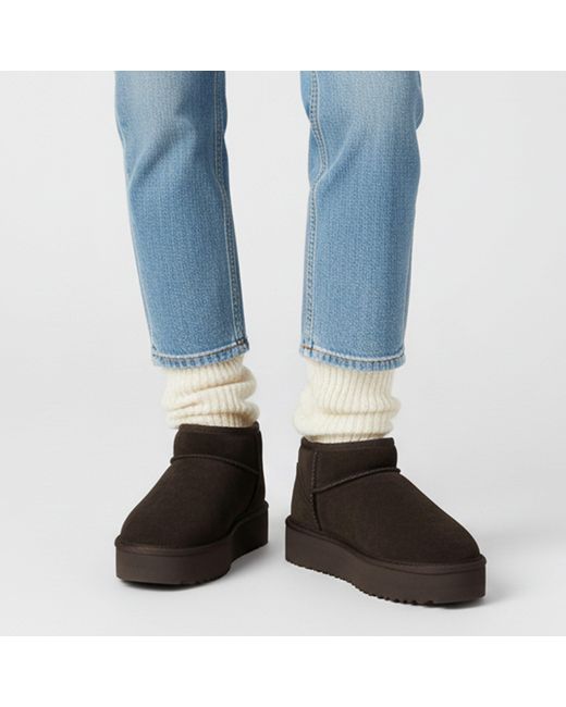 Jack Wills Black Platform Snug Boots