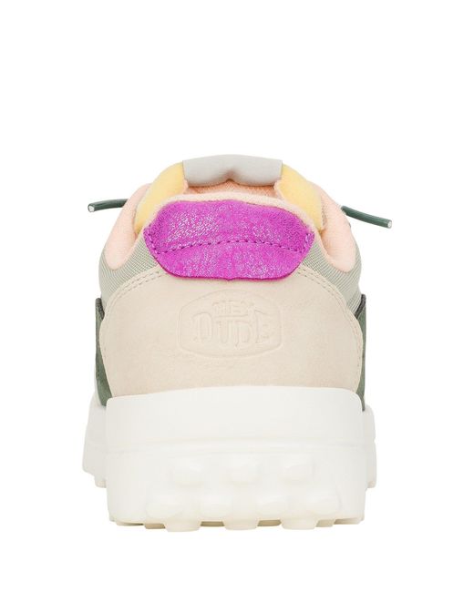 HeyDude Green Hayden Colorblock Trainers