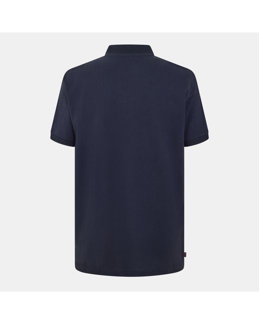 Aquascutum Blue Short-Sleeve Polo for men