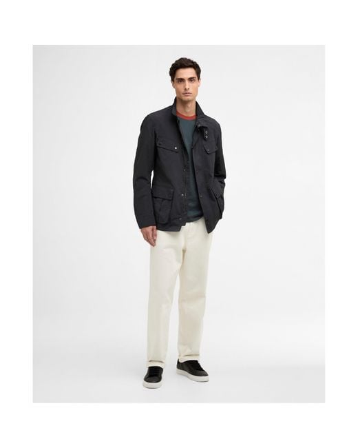 Barbour Blue Modern Duke Showerproof Jacket for men