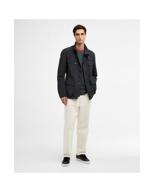 Barbour Blue Modern Duke Showerproof Jacket for men