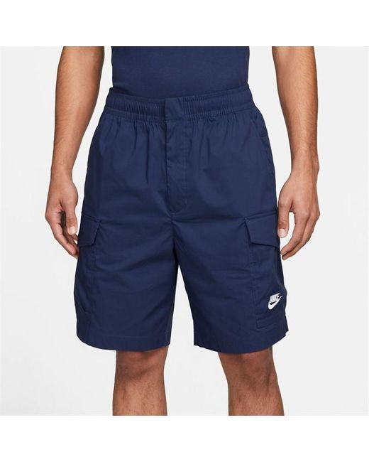 Nike Blue Sportswear Sport Essentials Woven Unlined Utility Shorts for men