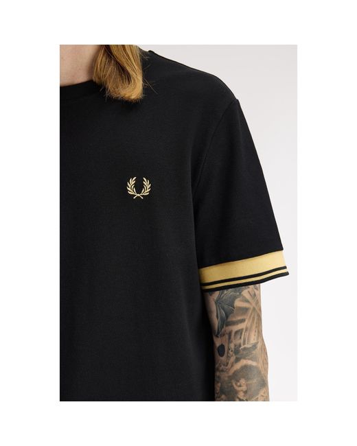 Fred Perry Black T-Shirt for men