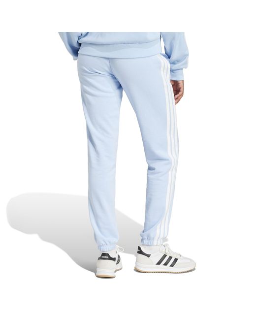 Adidas Blue Essentials 3-Stripes Pants Slim