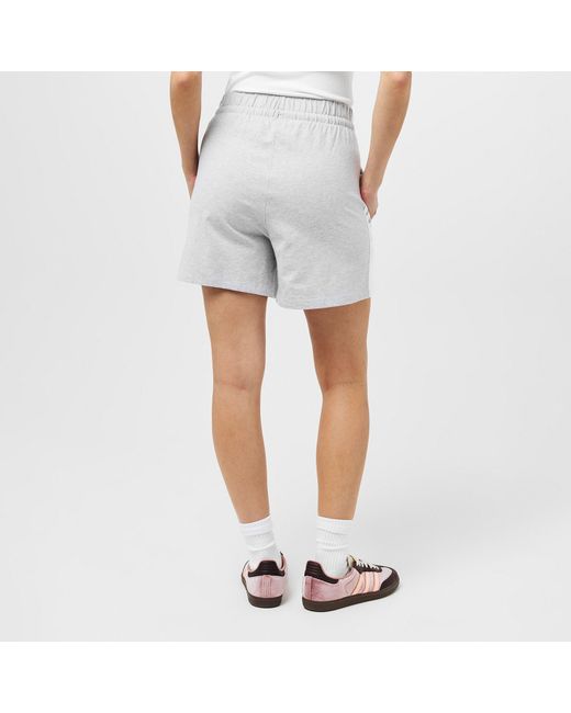 Adidas Gray Essentials 3 Stripe Shorts