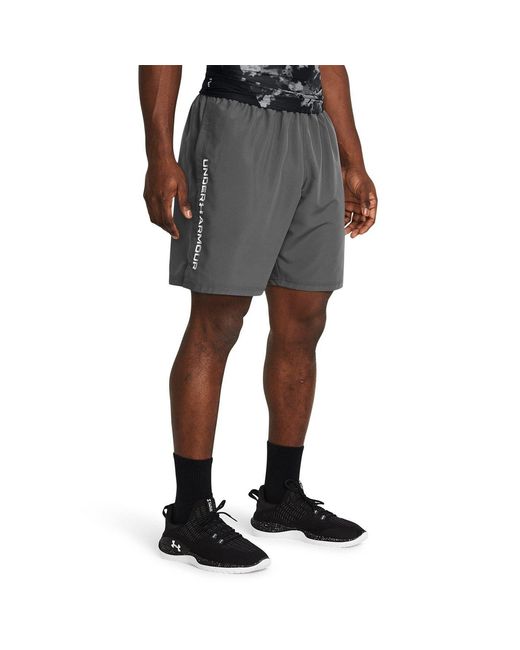 Under Armour Gray Ua Tech Woven Wordmark Shorts for men
