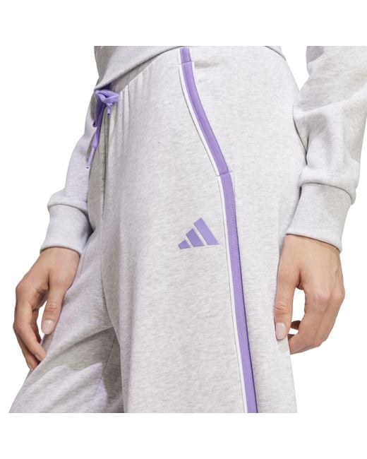 Adidas Gray Open Hem Jersey Joggers