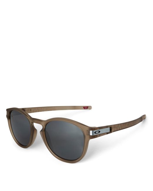 Oakley Gray Latch Round Sunglasses for men